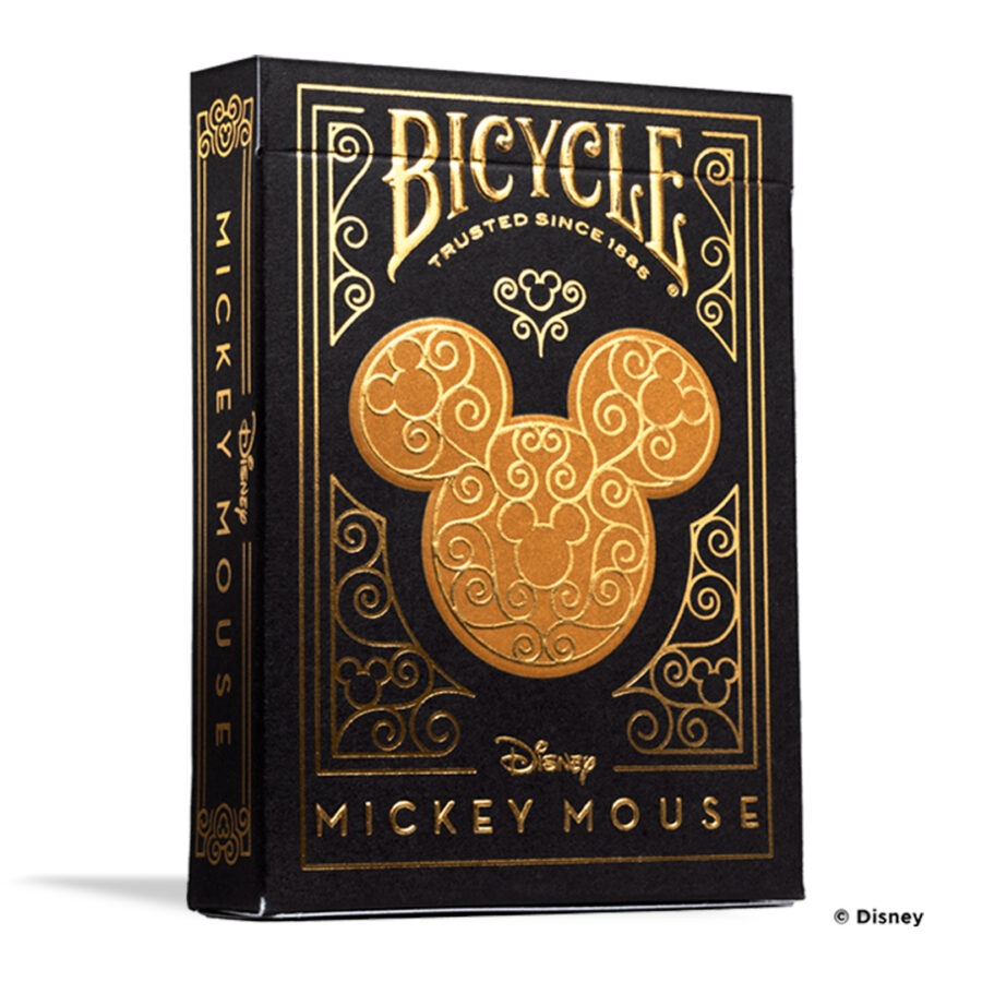 MickeyM-BLACKandGOLD 10038680 cartas o naipes bicycle disney kah lifestyle guatemala