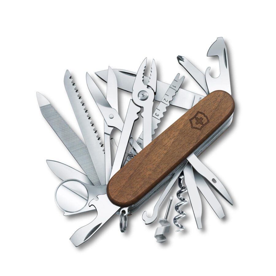 SWISSCHAMP MADERA NOGAL 1.6791.63-navaja-victorinox-91mm-Kah-lifestyle-guatemala