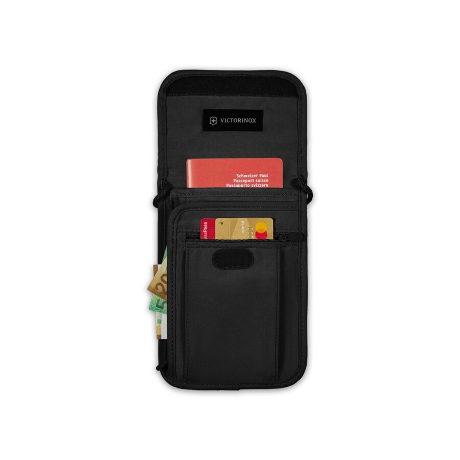 VICTORINOX BOLSA PORTA PASAPORTE Y TARJETAS CREDITO CON SEGURIDAD RFID – SKU 610603