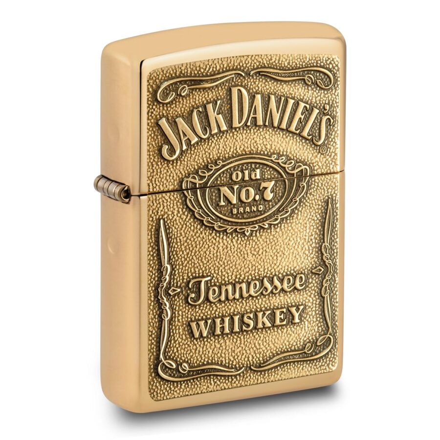 ENCENDEDOR ZIPPO JACK DANIEL’S HIGH POLISH BRASS – SKU 254BJD.428