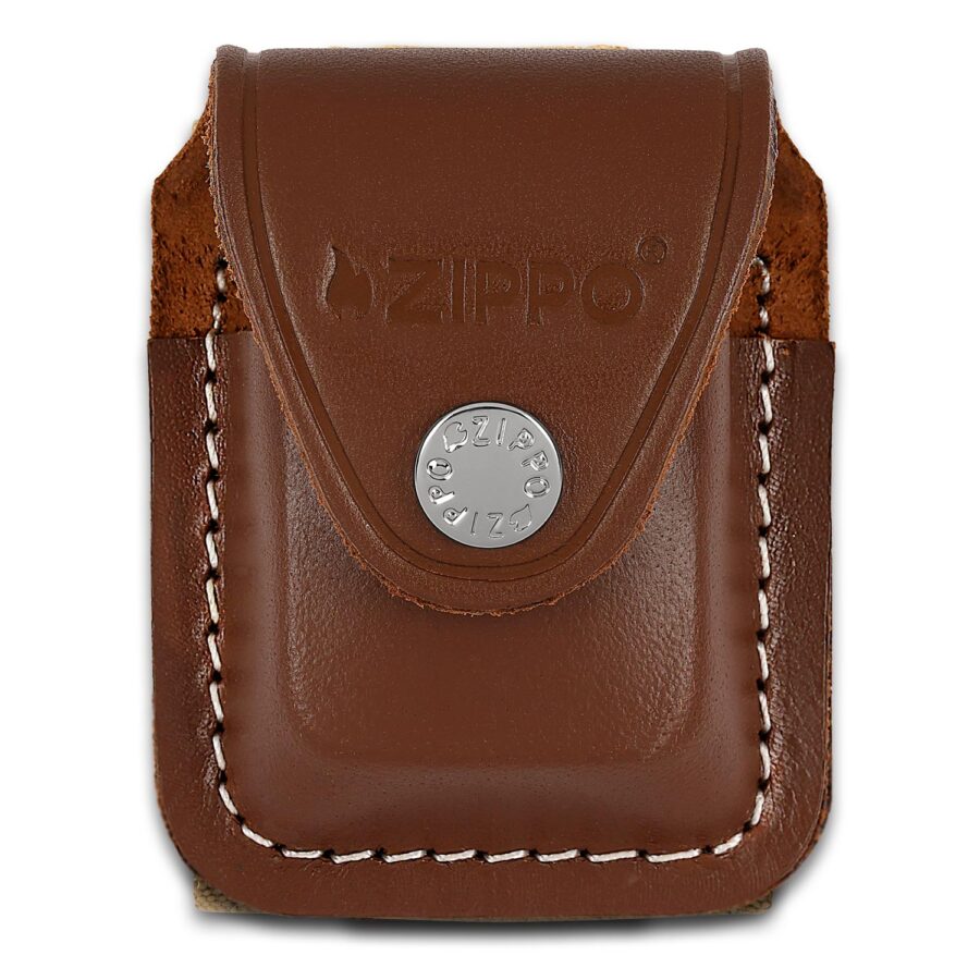 ESTUCHE ZIPPO CAFÉ CON CLIP PARA CINTURÓN – SKU ZP-LPCB