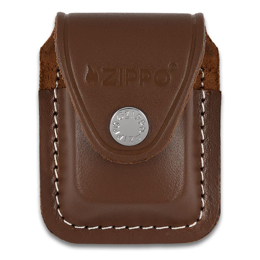 ESTUCHE ZIPPO CAFÉ CON CLIP PARA CINTURÓN – SKU ZP67010