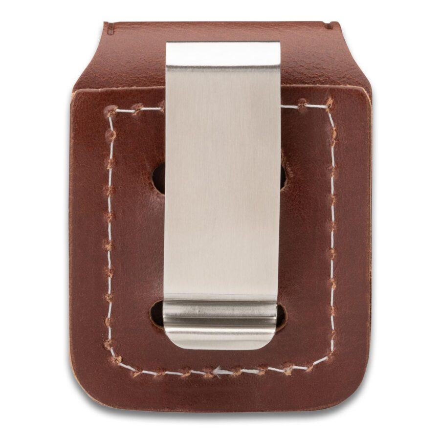 ESTUCHE ZIPPO CAFÉ CON CLIP PARA CINTURÓN – SKU ZP67010