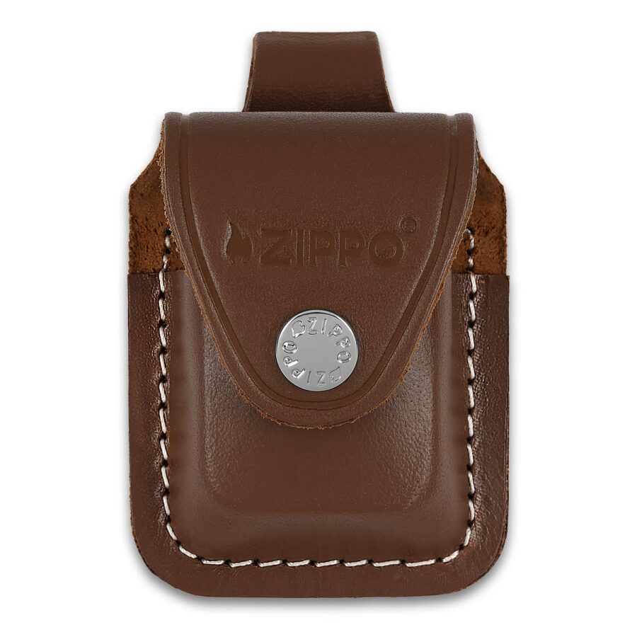 ESTUCHE ZIPPO CAFÉ CON TRABILLA PARA CINTURÓN – SKU ZP-LPLB