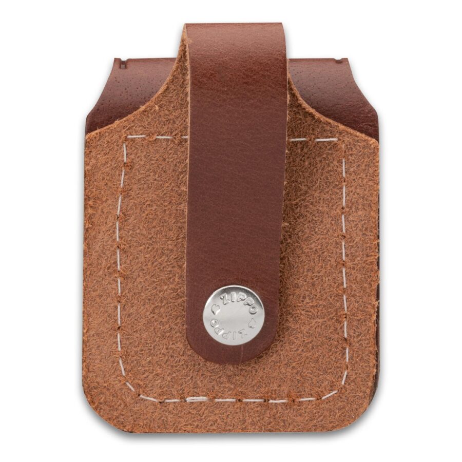 ESTUCHE ZIPPO CAFÉ CON TRABILLA PARA CINTURÓN – SKU ZP-LPLB