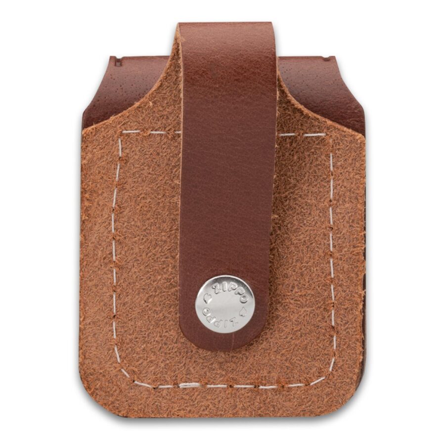 ESTUCHE ZIPPO CAFÉ CON TRABILLA Y CAJA DE REGALO – SKU ZP67011