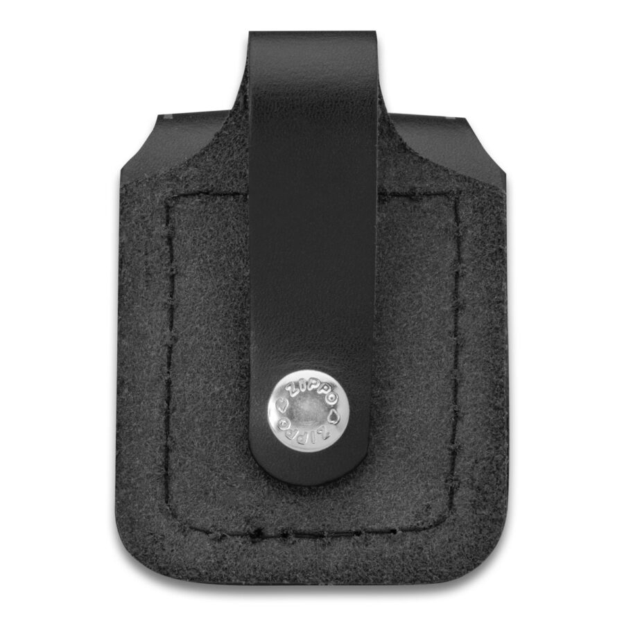 ESTUCHE ZIPPO NEGRO CON TRABILLA PARA CINTURÓN – SKU ZP-LPLBK