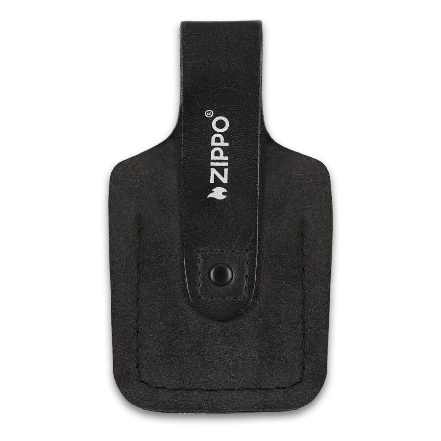 ESTUCHE ZIPPO NEGRO CON TRABILLA Y CIERRE A PRESIÓN – SKU ZP-LPTBK