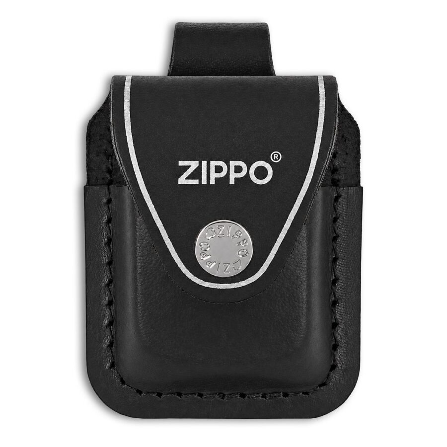 ESTUCHE ZIPPO NEGRO CON TRABILLA PARA CINTURÓN