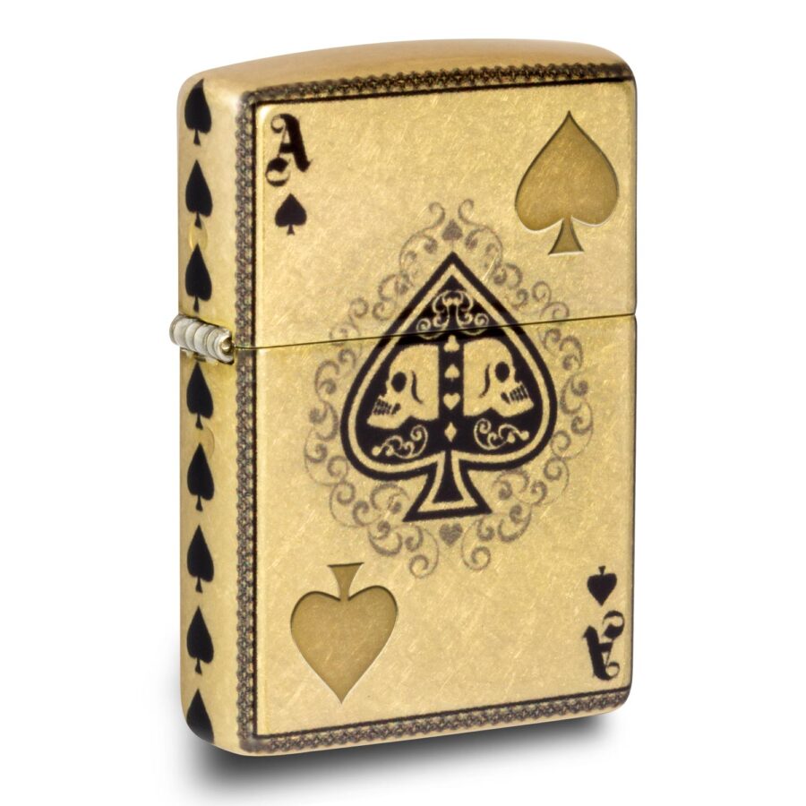 ENCENDEDOR ZIPPO ACE OF SPADES DESIGN – SKU ZP46388