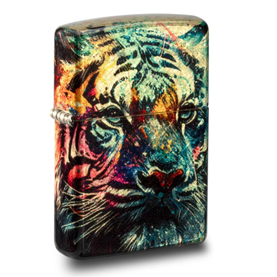 ENCENDEDOR ZIPPO COLORFUL TIGER DESIGN – SKU ZP46145