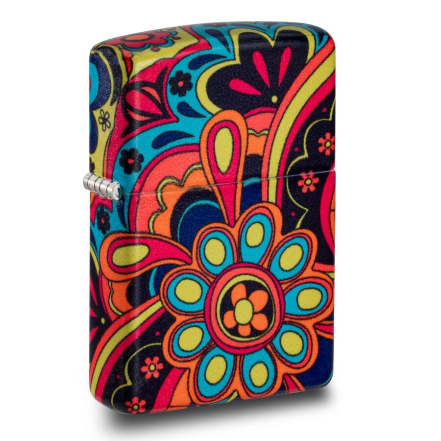 ENCENDEDOR ZIPPO FLOWER POWER DESIGN – SKU ZP46128