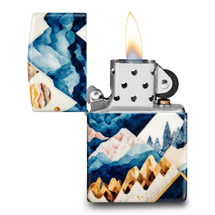 ENCENDEDOR ZIPPO GEOMETRIC MOUNTAINS DESIGN – SKU ZP46262
