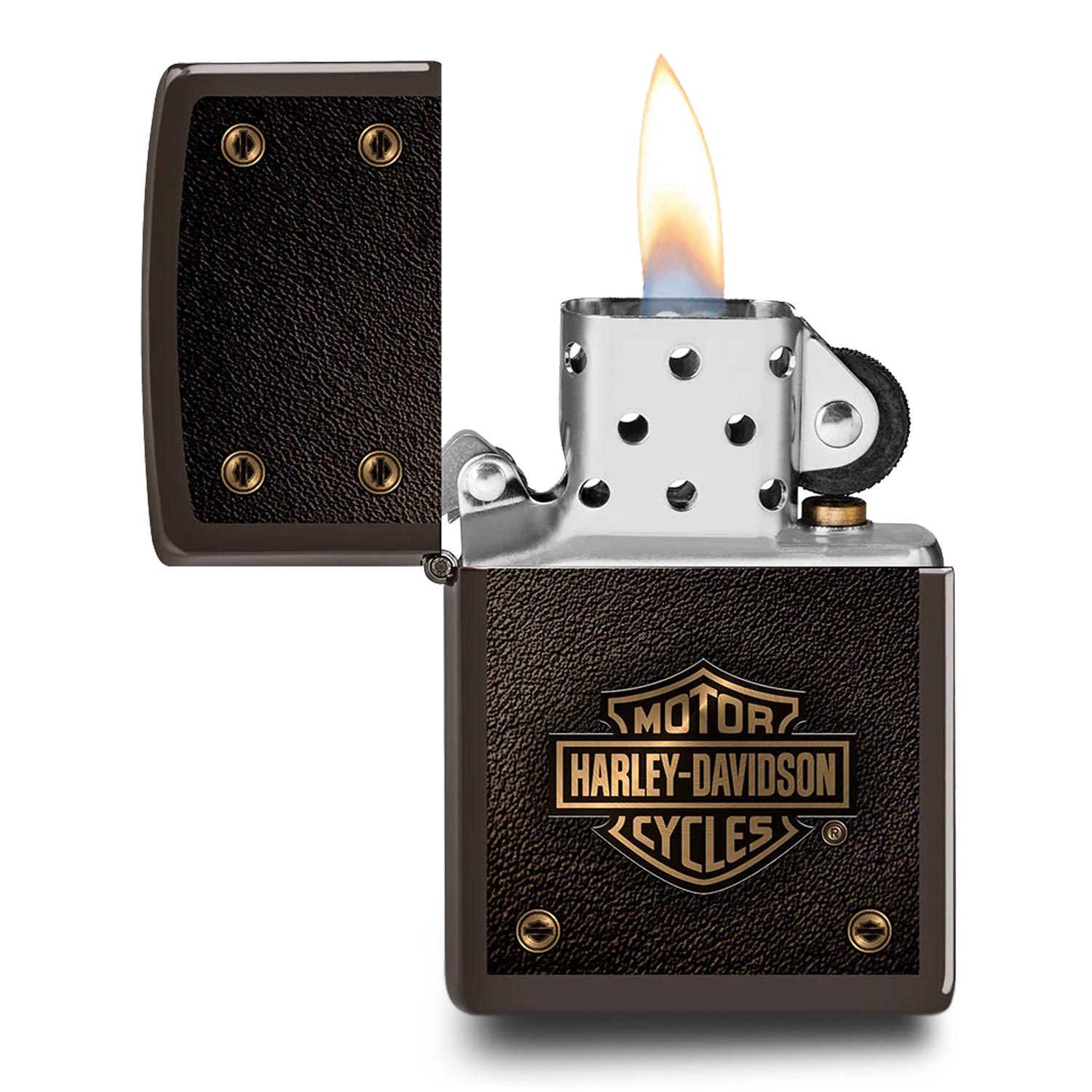 ENCENDEDOR ZIPPO HARLEY-DAVIDSON BROWN – SKU ZP49466