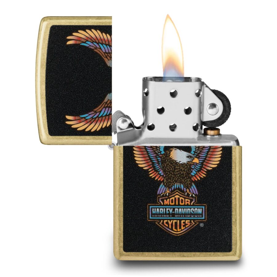 ENCENDEDOR ZIPPO HARLEY-DAVIDSON STREET BRASS – SKU ZP46678