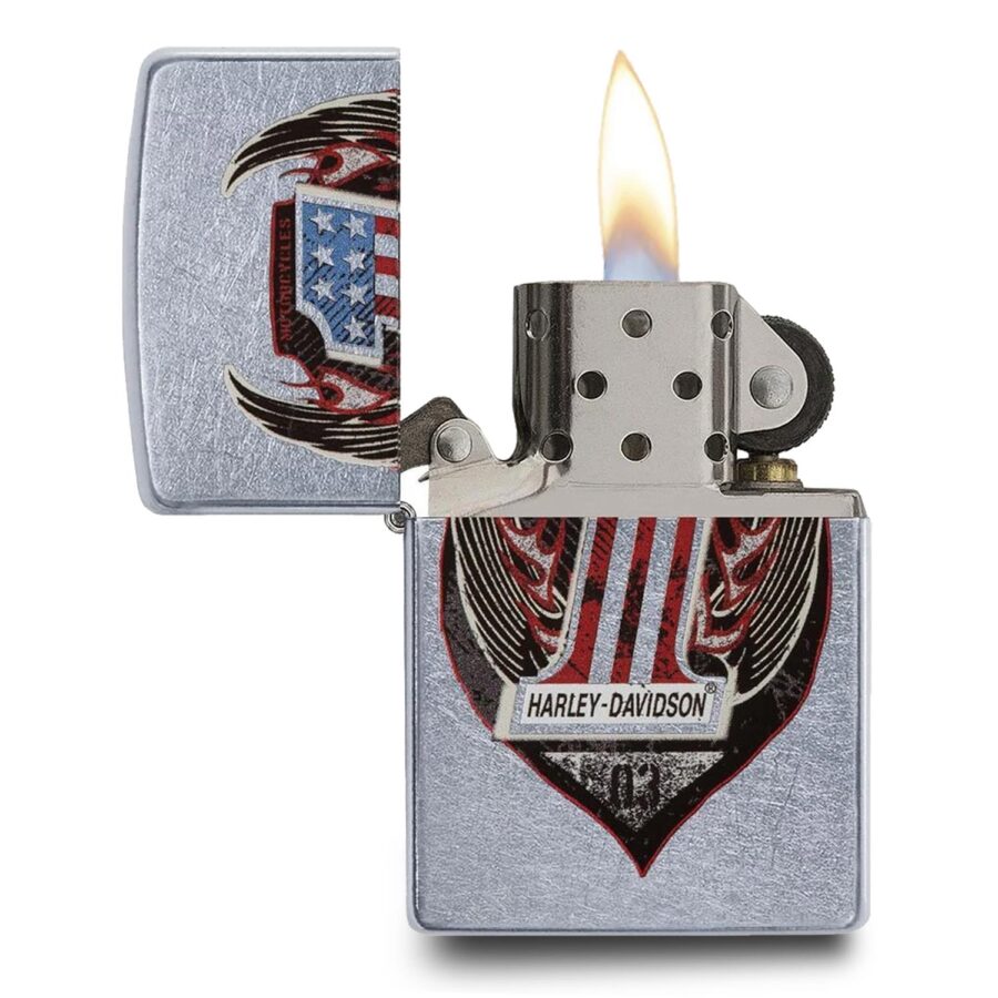ENCENDEDOR ZIPPO HARLEY-DAVIDSON STREET CHROME – SKU ZP29347