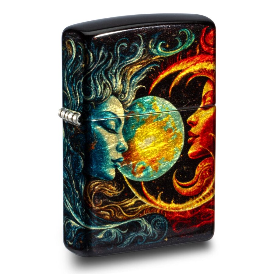 ENCENDEDOR ZIPPO SPIRITUAL SUN AND MOON DESIGN – SKU ZP46563