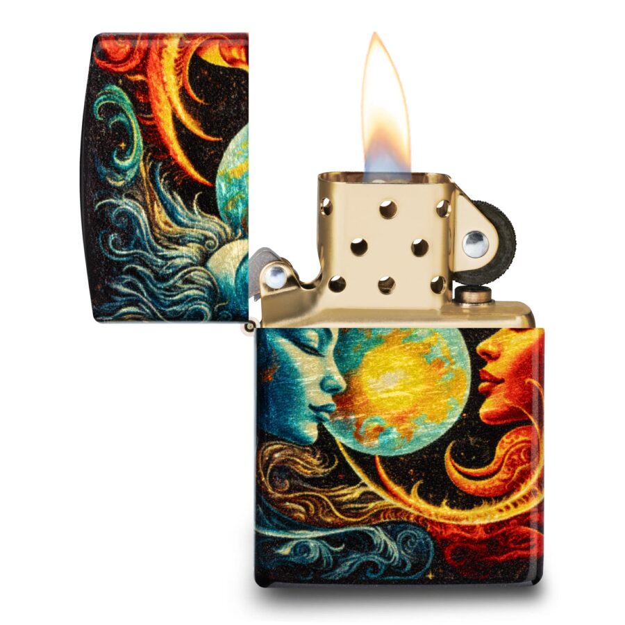 ENCENDEDOR ZIPPO SPIRITUAL SUN AND MOON DESIGN – SKU ZP46563