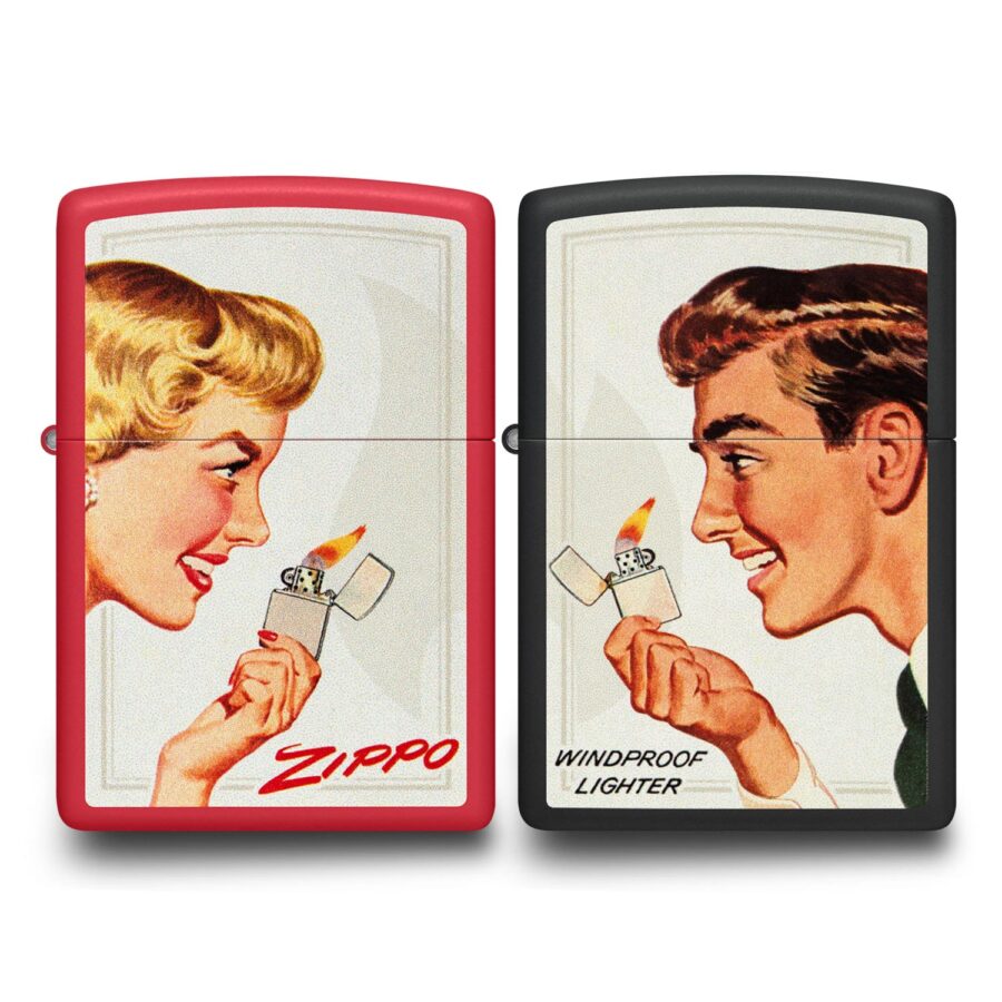 SET DE ENCENDEDORES ZIPPO COUPLE SET GIRL/GUY – SKU ZP46295